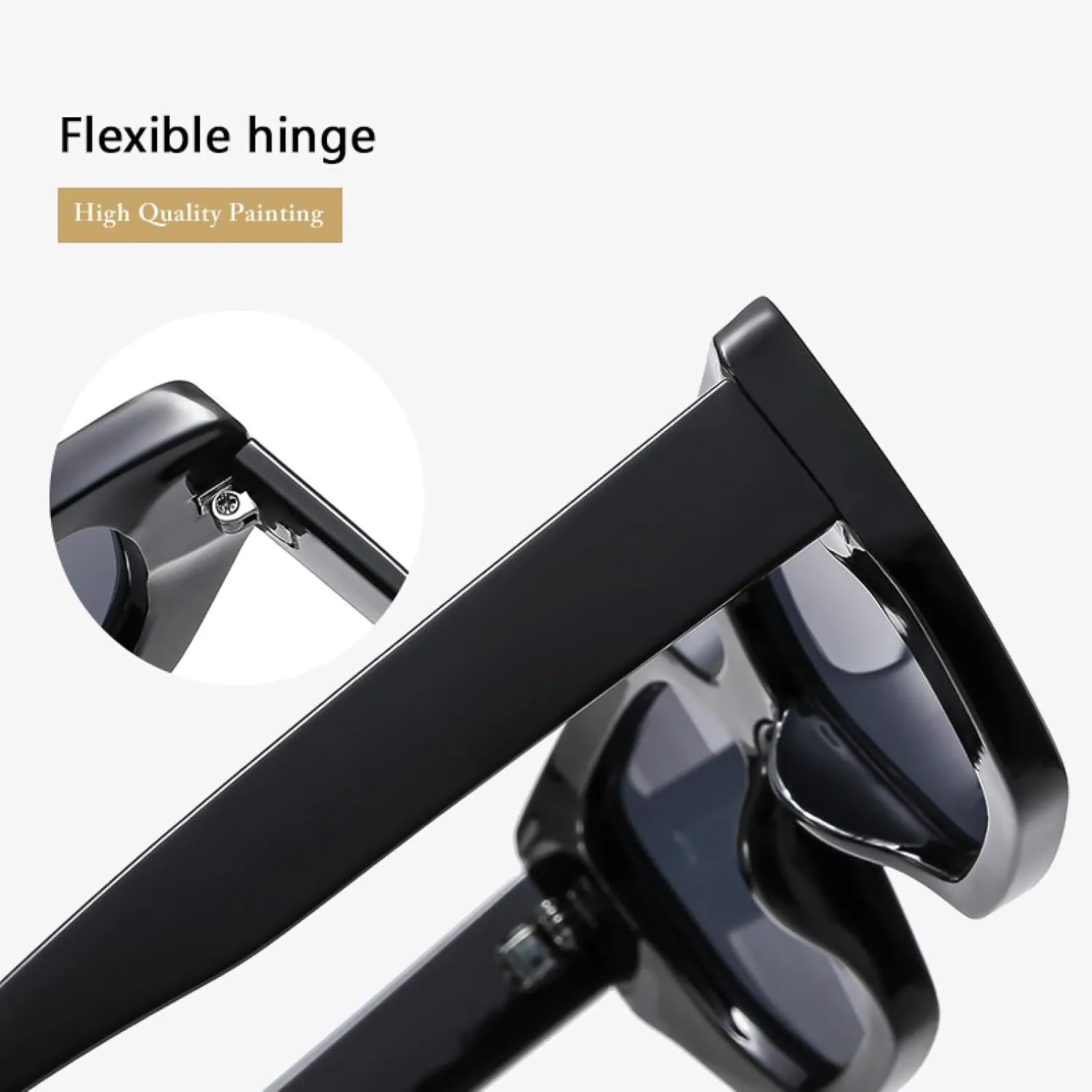 Thick Frame Classic Retro Sunglasses Fashion Personalized Minimalist Uv Resistant Female
