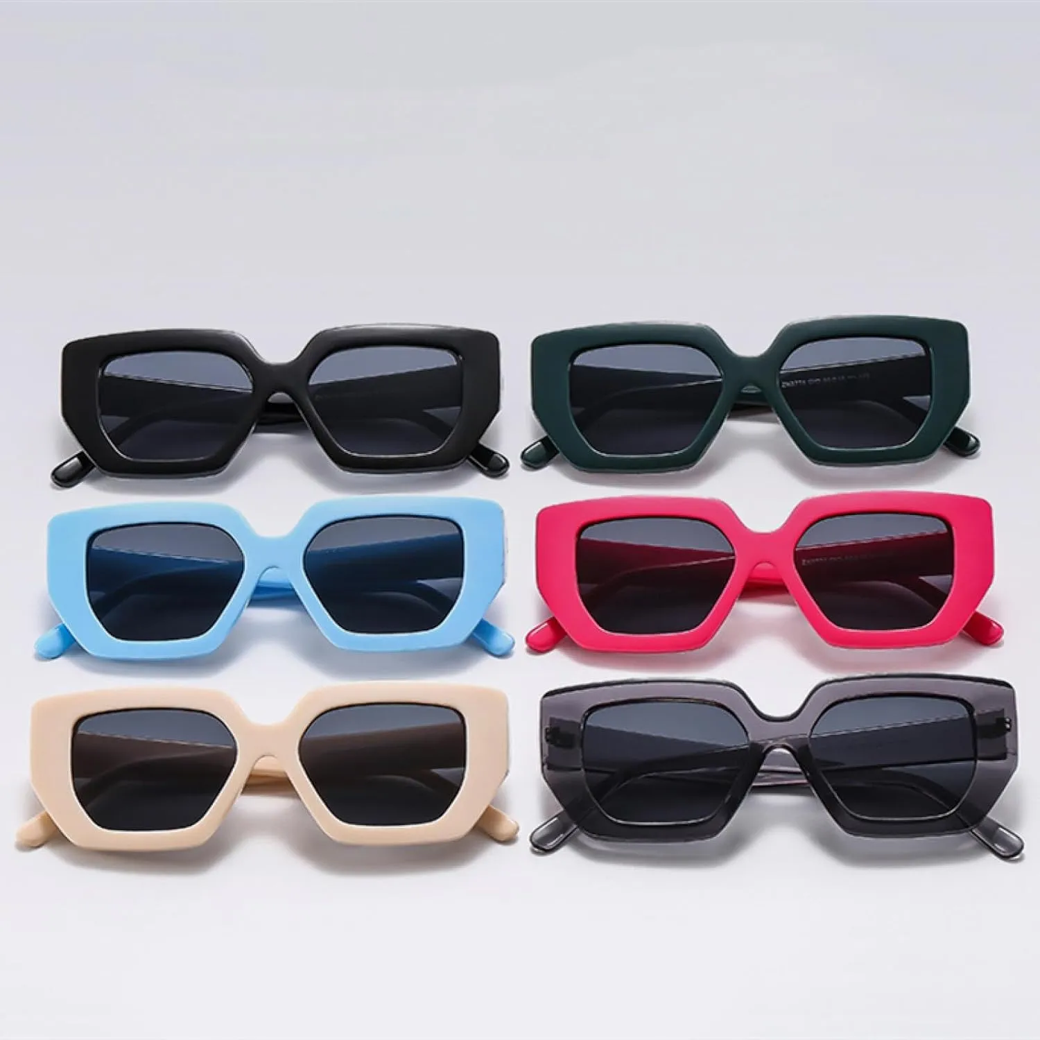 Thick Frame Classic Retro Sunglasses Fashion Personalized Minimalist Uv Resistant Female
