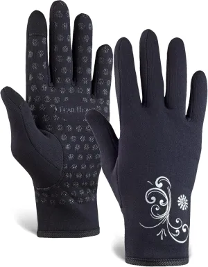 TrailHeads Womens Touchscreen Running Gloves - Accessories for Women Winter - Hiking, Biking, Sports