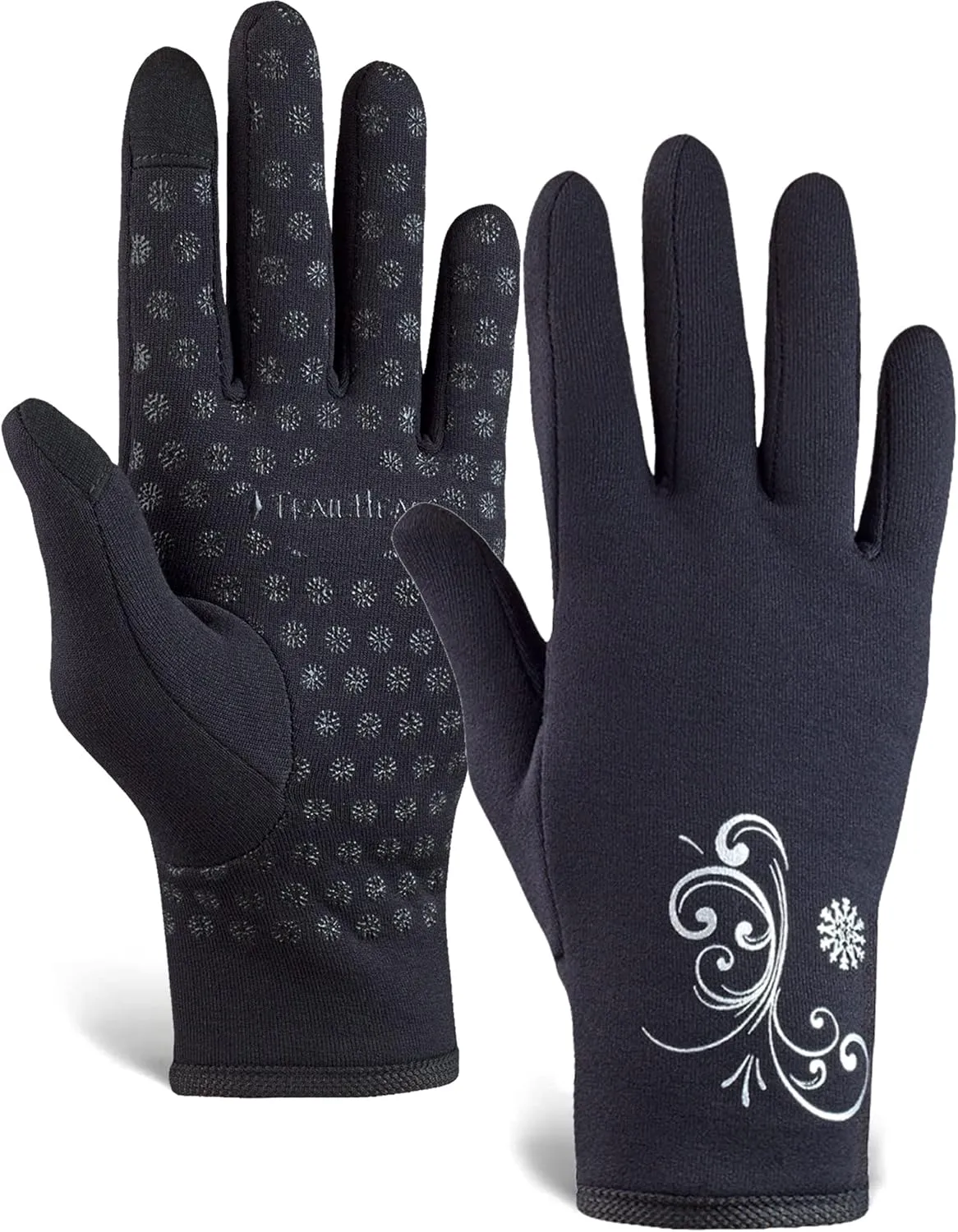 TrailHeads Womens Touchscreen Running Gloves - Accessories for Women Winter - Hiking, Biking, Sports