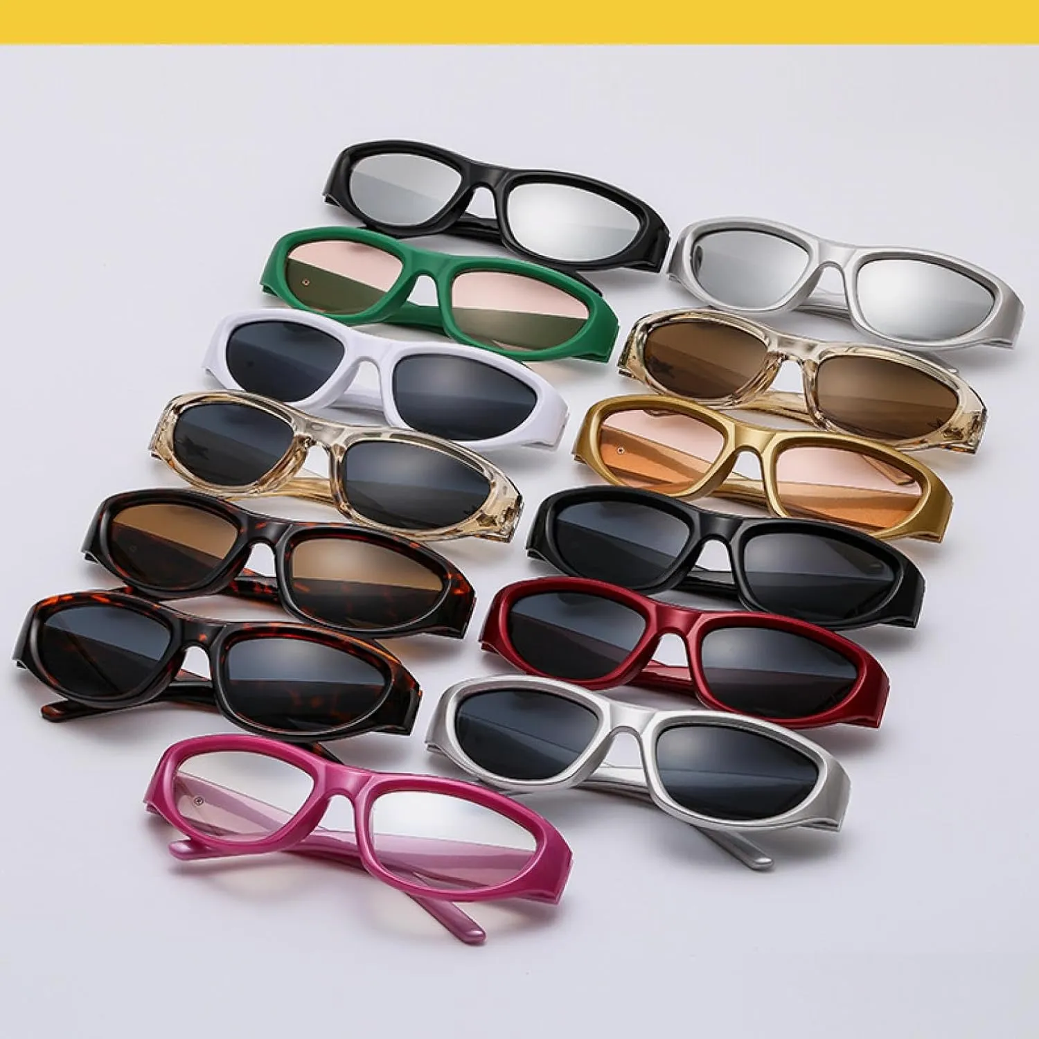 Trend Sunglasses Women Men Fashion Vintage Luxury Punk Outdoors Sports Cycling Sunglasses Uv400