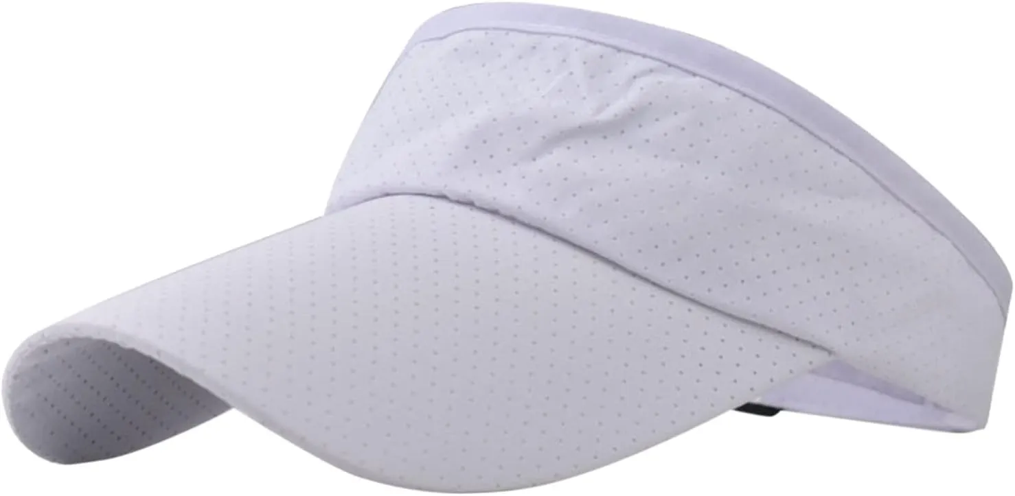 Unisex Sports Sun Visor Adjustable UV Protection Sun Hat Cap for Beach Pool Golf Tennis Sun Hats for Women