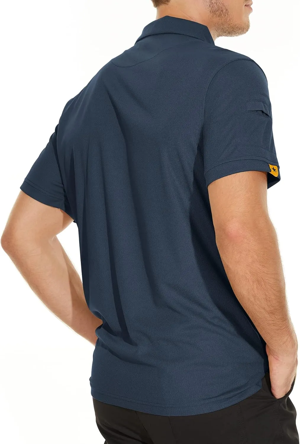 V VALANCH 3 Pack Polo Shirts for Men Short Sleeve Golf Tennis Work Summer Moisture Wicking Shirts