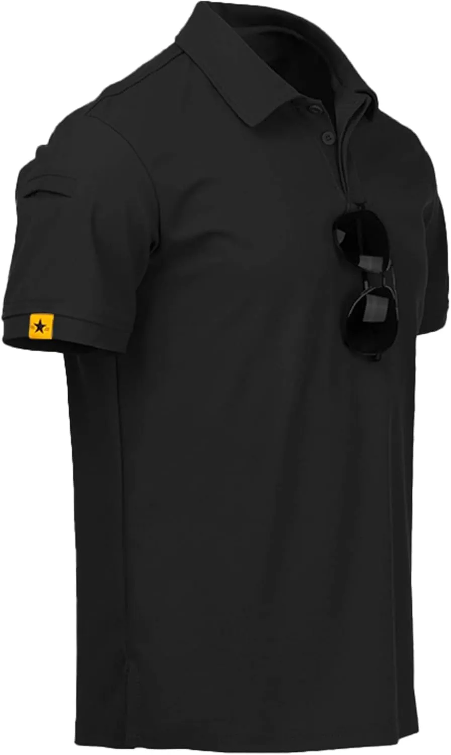 V VALANCH Polo Shirts for Men 2 Pack Golf Shirts Short Sleeve Collared Tennis T-Shirt Work Polos