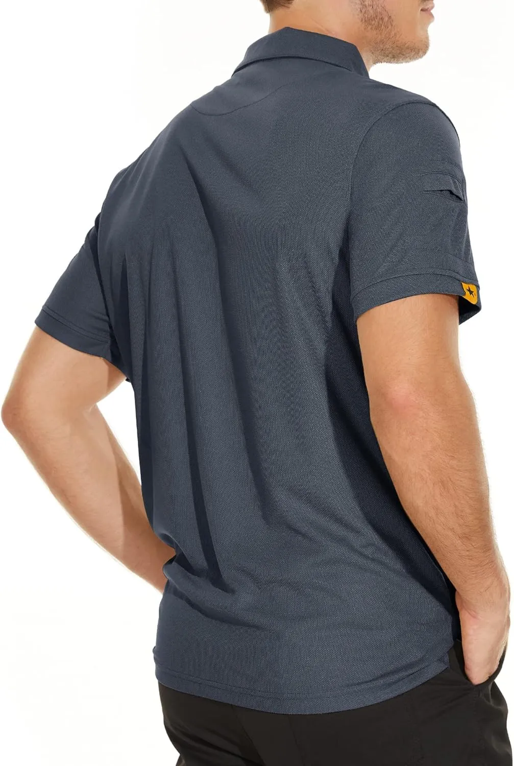 V VALANCH Polo Shirts for Men 2 Pack Golf Shirts Short Sleeve Collared Tennis T-Shirt Work Polos