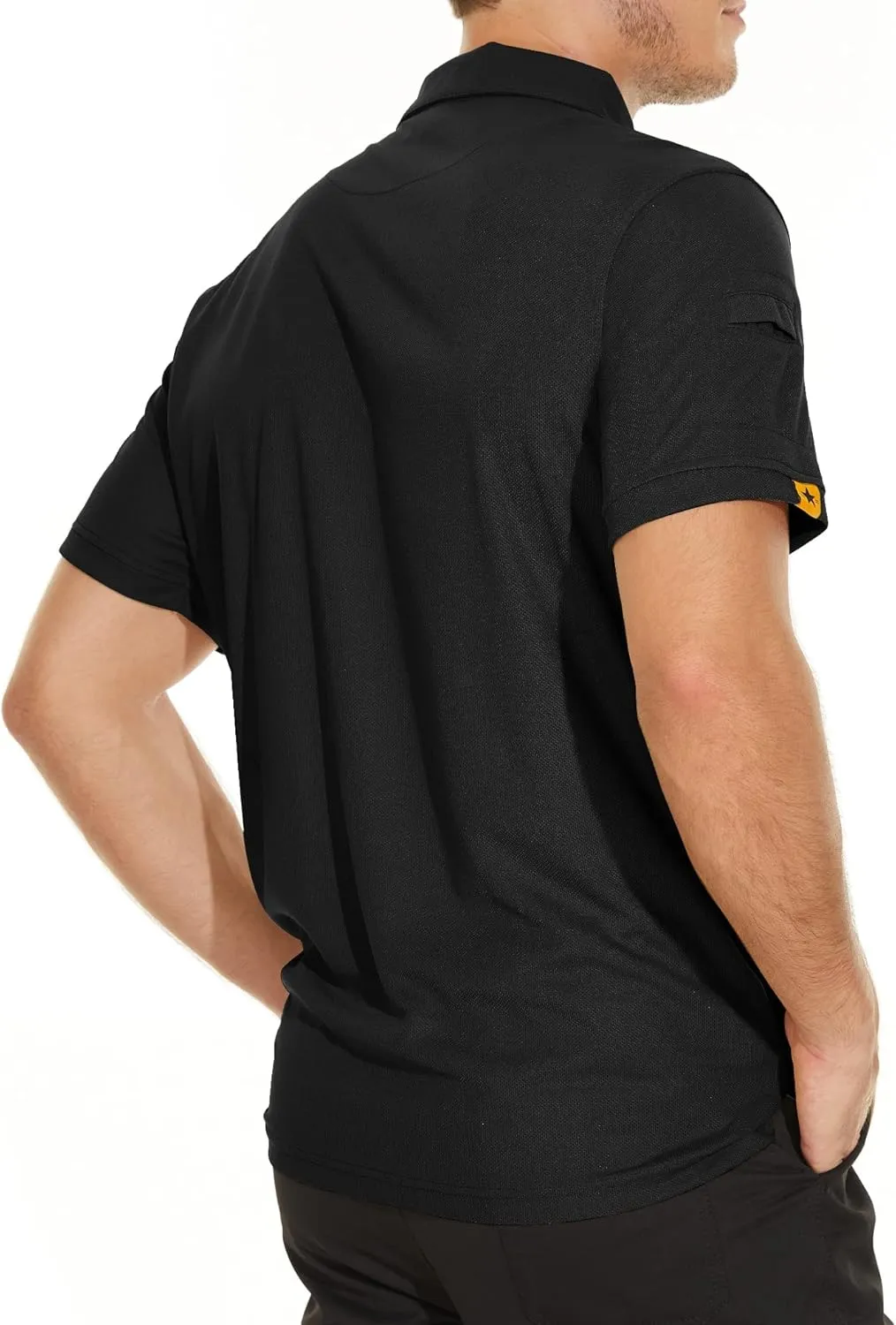 V VALANCH Polo Shirts for Men 2 Pack Golf Shirts Short Sleeve Collared Tennis T-Shirt Work Polos