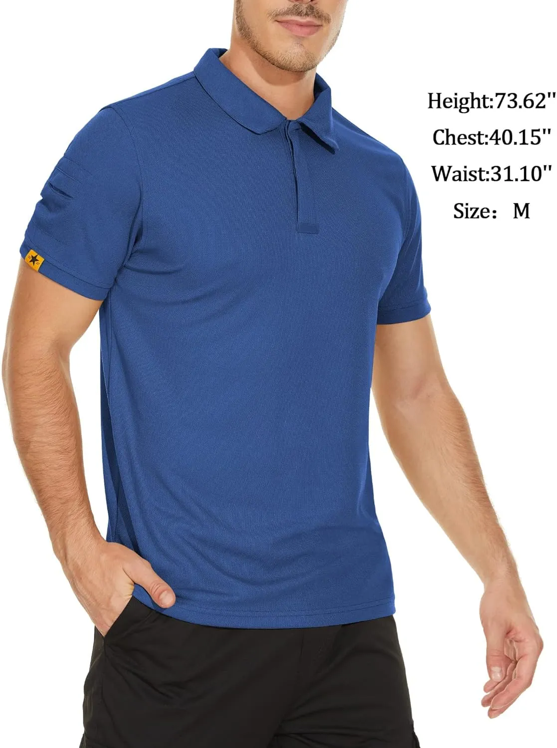 V VALANCH Polo Shirts for Men 2 Pack Golf Shirts Short Sleeve Collared Tennis T-Shirt Work Polos