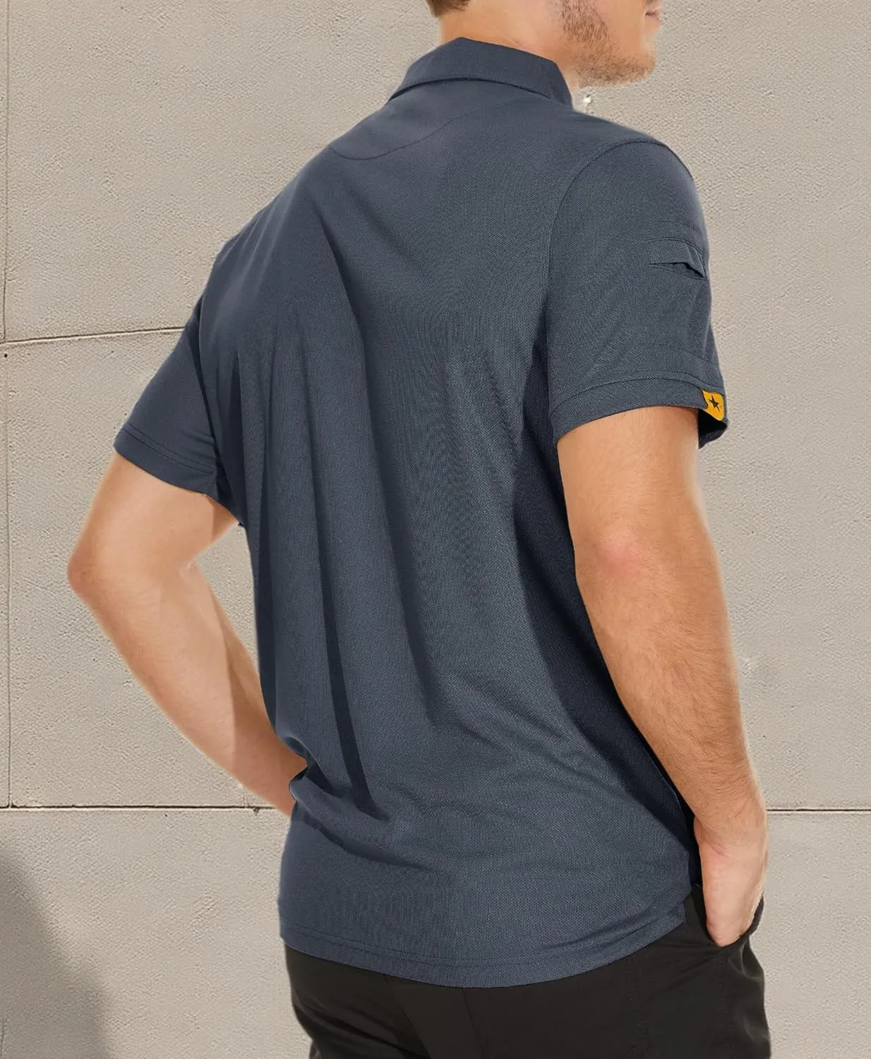 V VALANCH Polo Shirts for Men 2 Pack Golf Shirts Short Sleeve Collared Tennis T-Shirt Work Polos