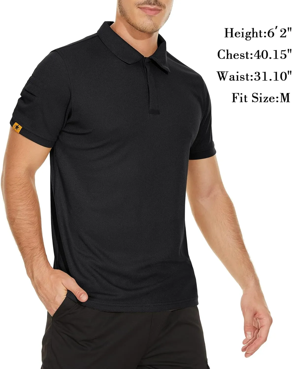 V VALANCH Polo Shirts for Men 4 Pack Short Sleeve Cool Dri Collared Tennis Golf Shirts