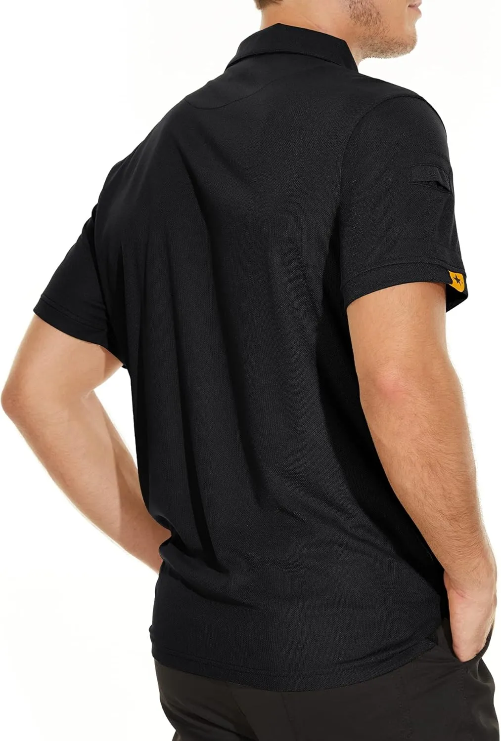 V VALANCH Polo Shirts for Men 4 Pack Short Sleeve Cool Dri Collared Tennis Golf Shirts
