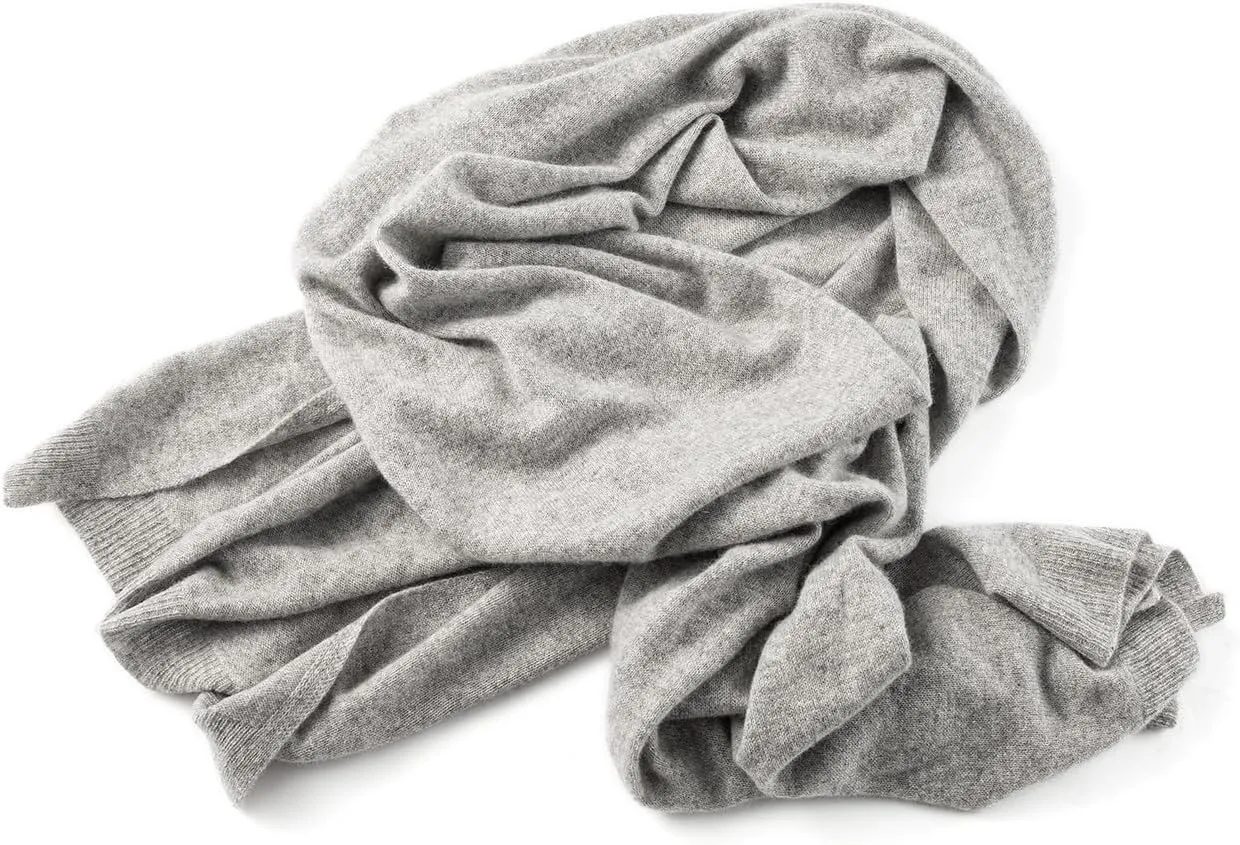 Villand Women's 100% Pure Cashmere Knitted Shawl Wrap - Extra Large Lightweight Pashmina Stole with Gift Box