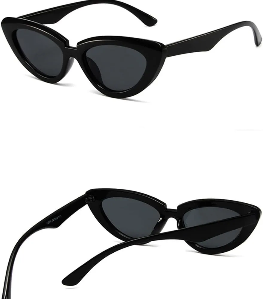 Vintage Cat Eye Sunglasses Women Fashion Olive Green Eyewear Men Trending Gradient Sun Glasses