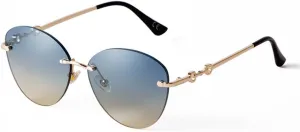 Vintage Rimless Diamond Cut Cat Eye Sunglasses Women Men Retro Fashion Ocean Lens Sun Glasses