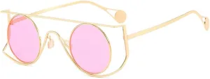 Vintage Round Sunglasses Men Small Frame Alloy Sun Glasses Female UV400 Driving Shades Steampunk Goggles Eyewear