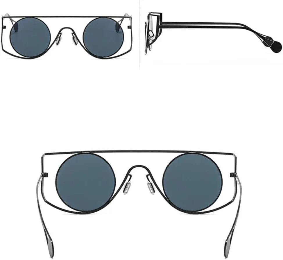 Vintage Round Sunglasses Men Small Frame Alloy Sun Glasses Female UV400 Driving Shades Steampunk Goggles Eyewear