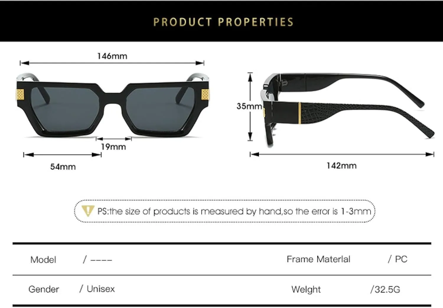 Vintage Women Men Luxury Rivet Sun Glasses Fashion Trending Outdoors Travel Shades Uv400