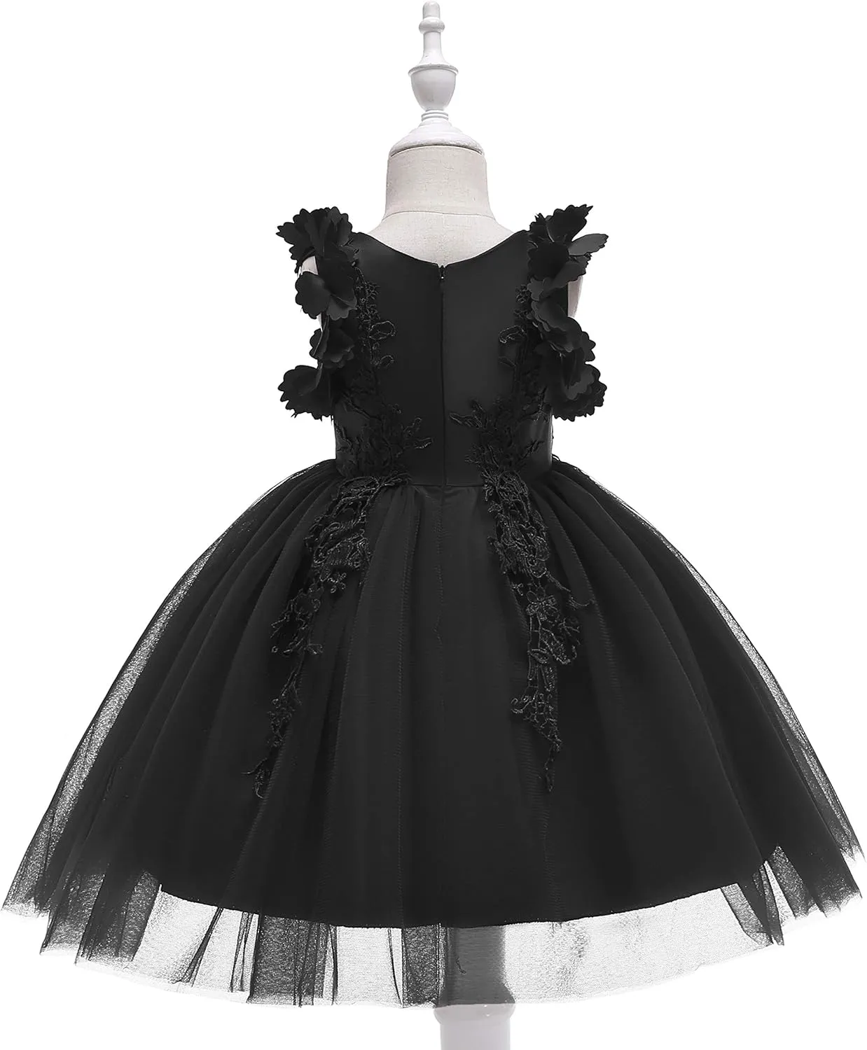 Weileenice Flower Girl Lace Dress Pageant Kids Wedding Christmas Holiday Party Dresses