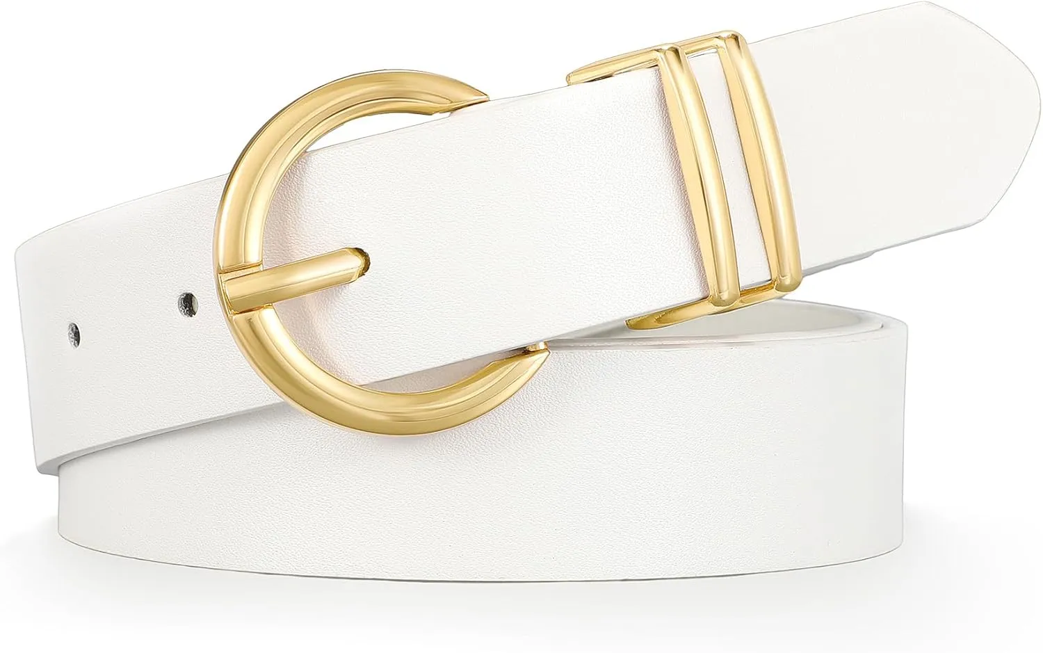 WHIPPY Women Leather Belt Fashion Design belt Gold Buckle Ladies Belt for Jeans Pants Dresses