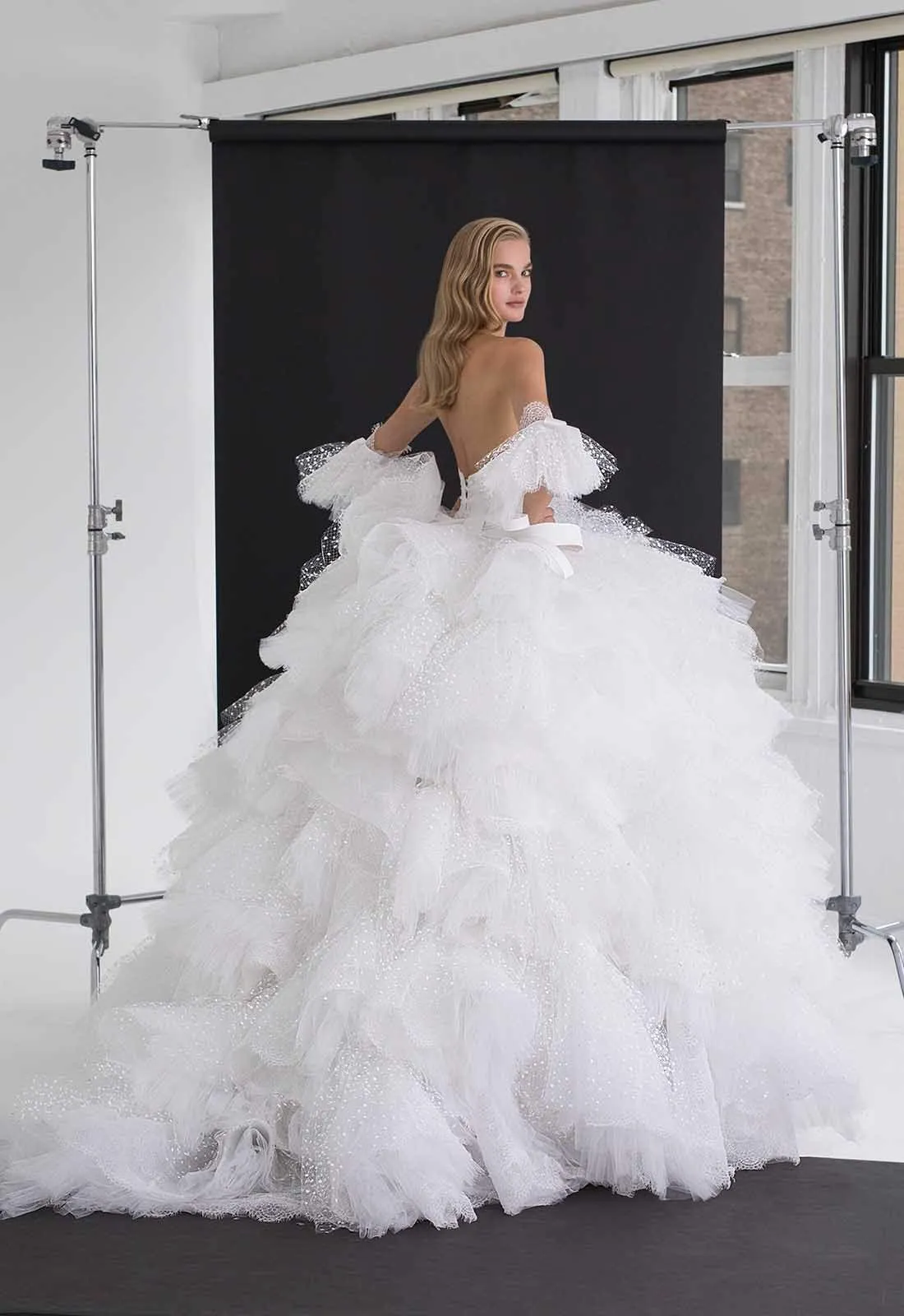 White Puffy Ball Princess wedding gown