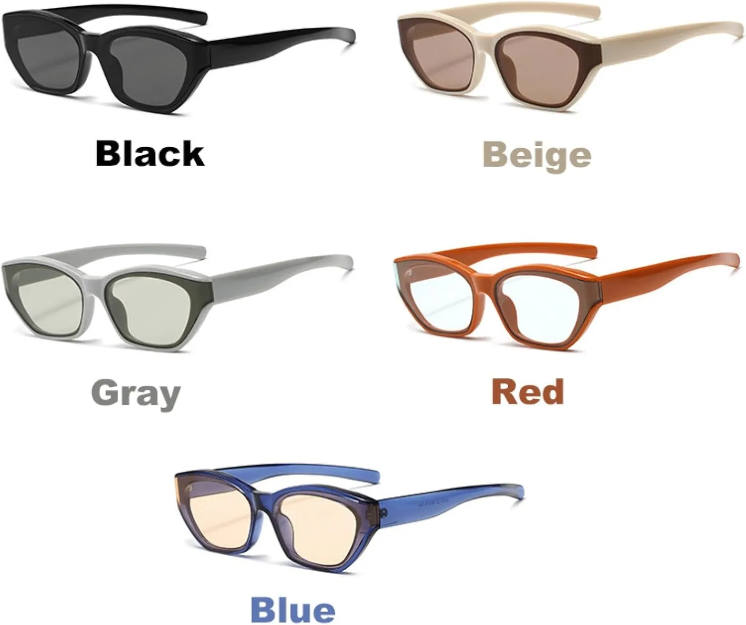 Women One-piece Frame Sunglasses Fashion Luxury Cat Eye Shades Uv400 Sunscreen Eyewear Men Vintage Sun Glasses
