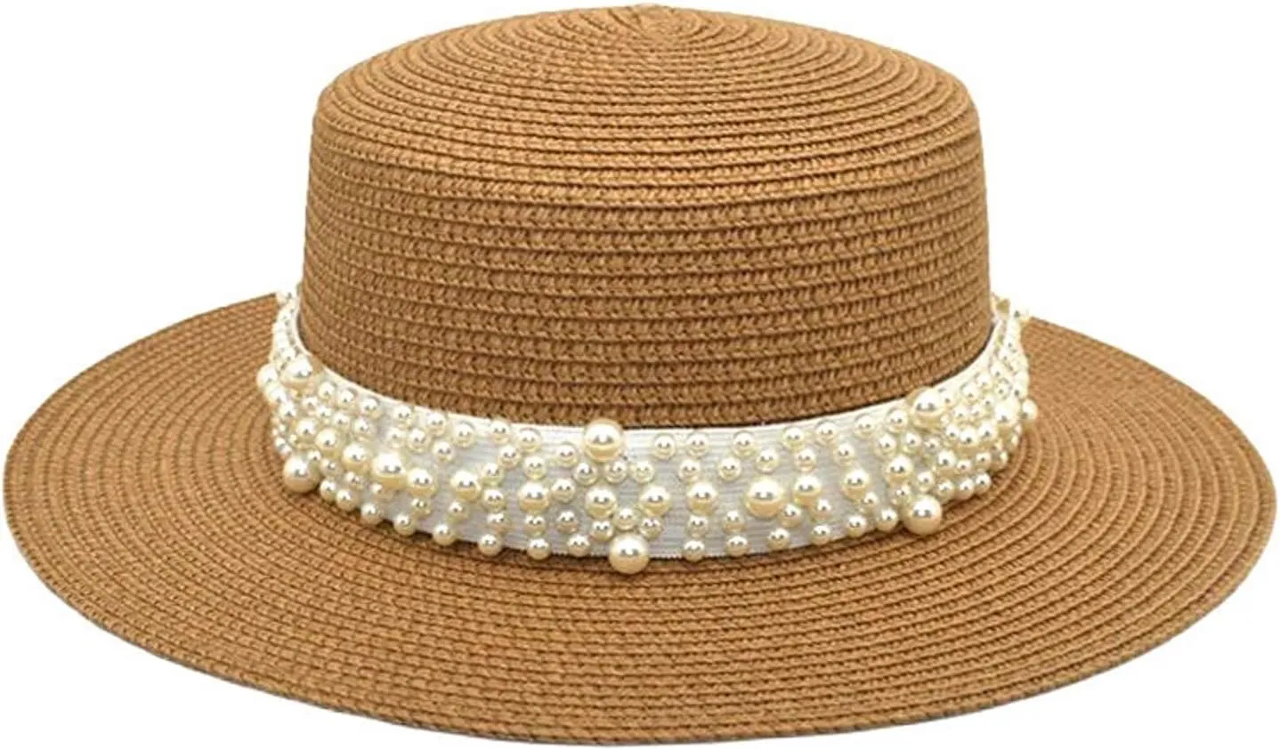 Women Straw Wide Brim Bucket Hat Solid Colors Breathable Sun Hats Beach Vacation Travel Fisherman Cap