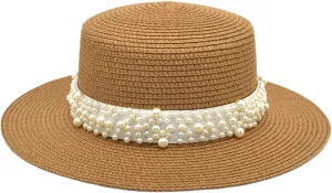 Women Straw Wide Brim Bucket Hat Solid Colors Breathable Sun Hats Beach Vacation Travel Fisherman Cap