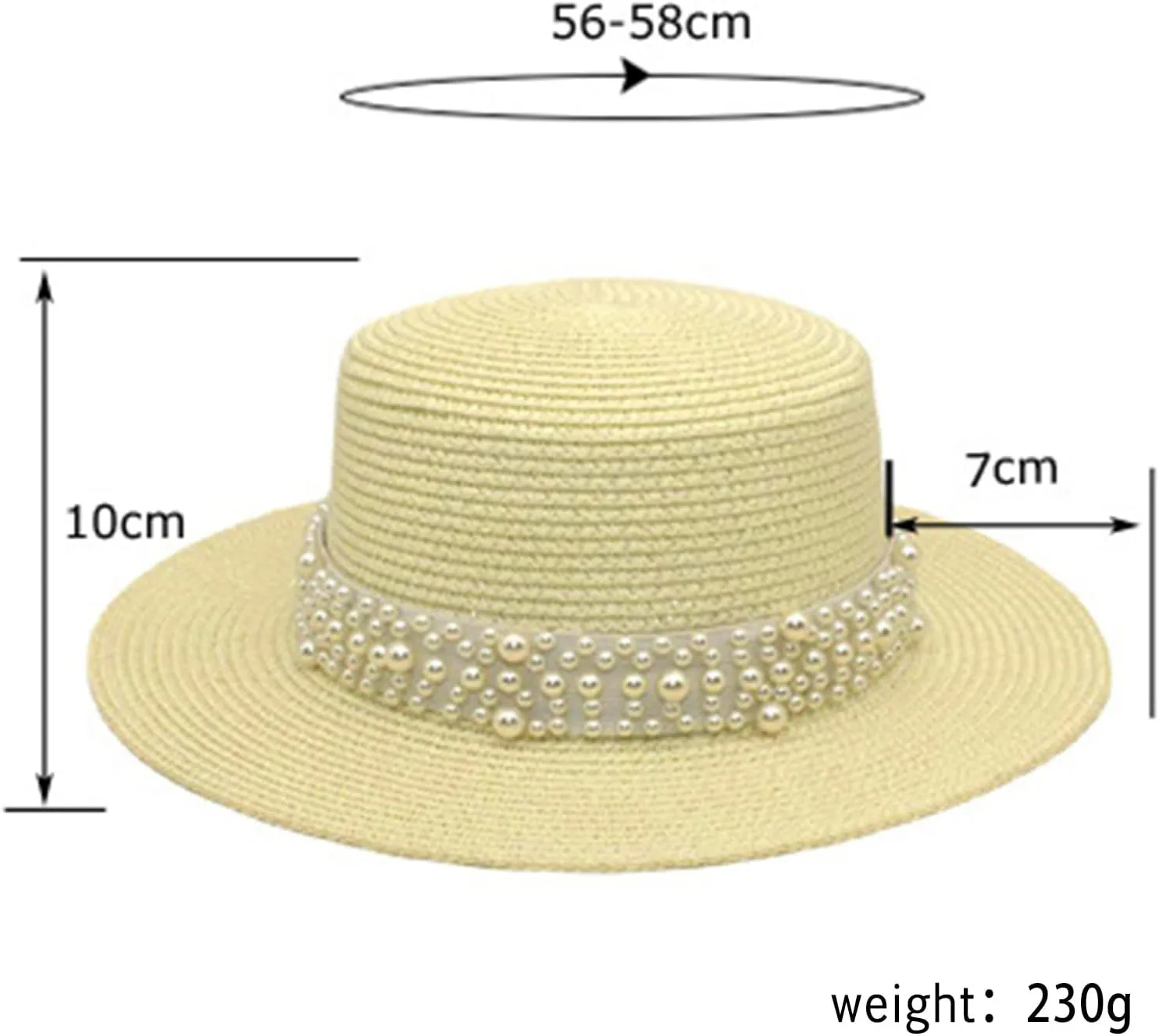 Women Straw Wide Brim Bucket Hat Solid Colors Breathable Sun Hats Beach Vacation Travel Fisherman Cap
