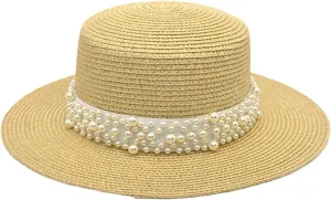 Women Straw Wide Brim Bucket Hat Solid Colors Breathable Sun Hats Beach Vacation Travel Fisherman Cap