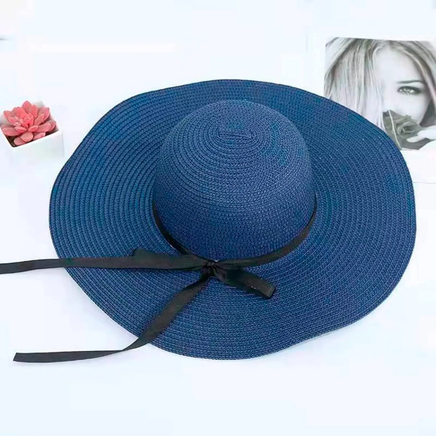 Women Sun Hat Wide Brim Floppy Beach Hat Breathable UPF 50  Hat Outdoor Foldable Packable Summer Cap Birthday Easter