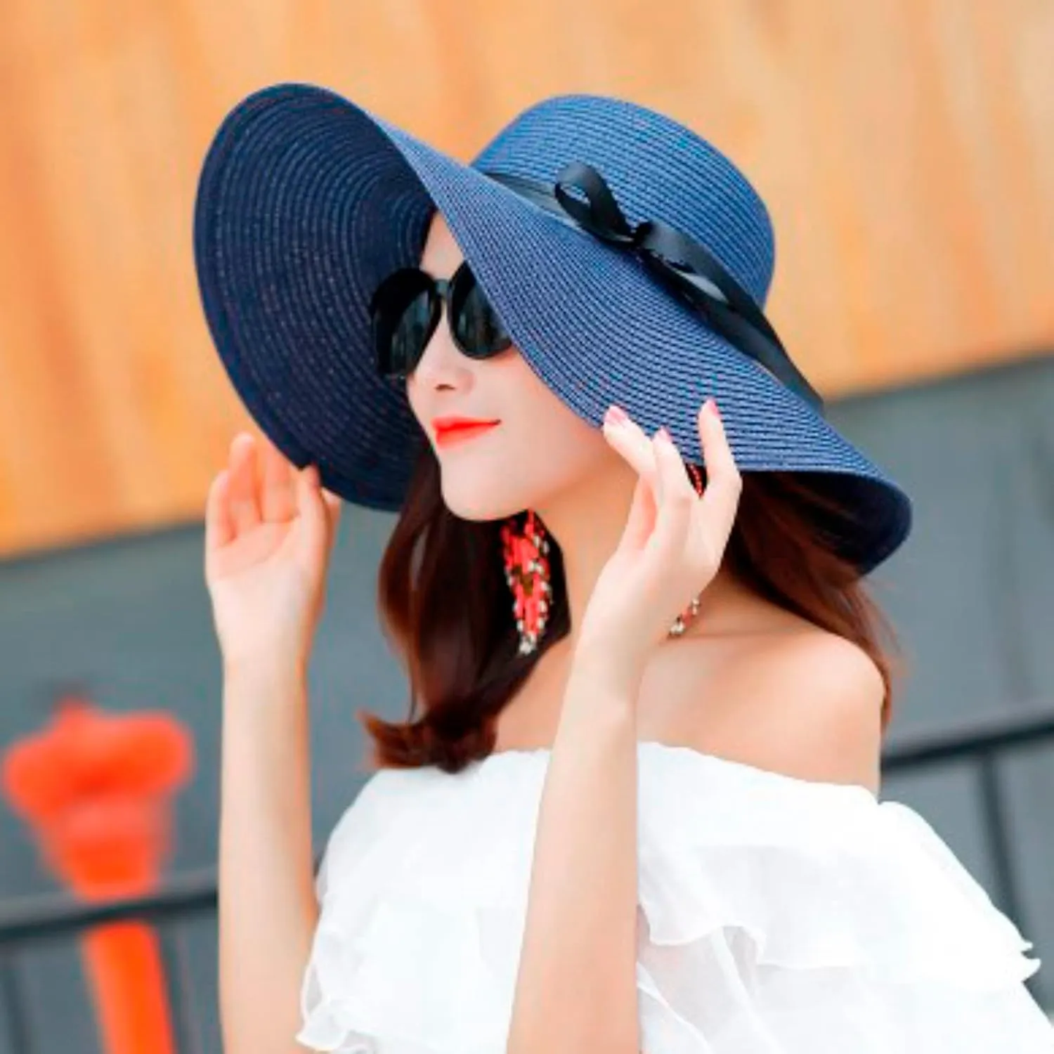 Women Sun Hat Wide Brim Floppy Beach Hat Breathable UPF 50  Hat Outdoor Foldable Packable Summer Cap Birthday Easter