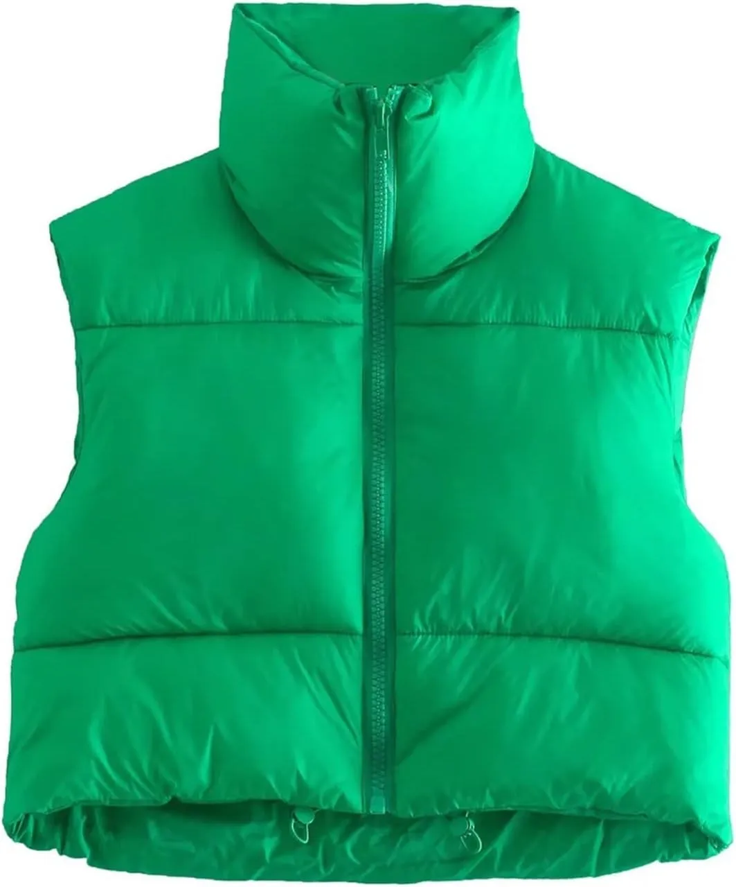 Women Winter Coats Cropped Puffer Vests Lightweight Zip up Jackets Sleeveless Warm Vest Padded Coats