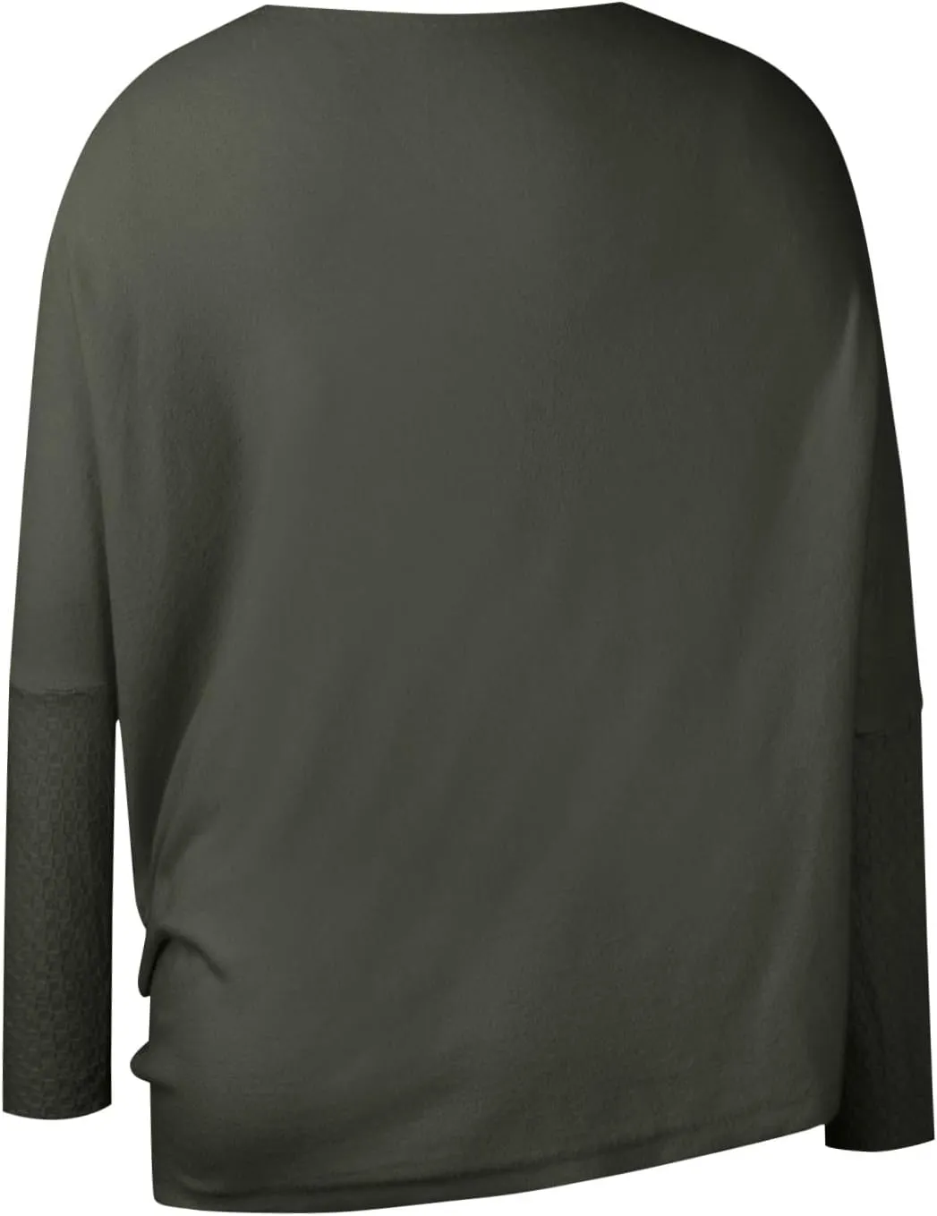 Womens Asymmetric Draped Jumper Long Batwing Sleeve Boat Neck Off The Shoulder Tunic Knit Winter Pullover Sweaters