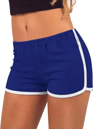 Women's Athletic Shorts High Waisted Running Shorts Pocket Summer Sporty Gym Elastic Workout Running Clothing