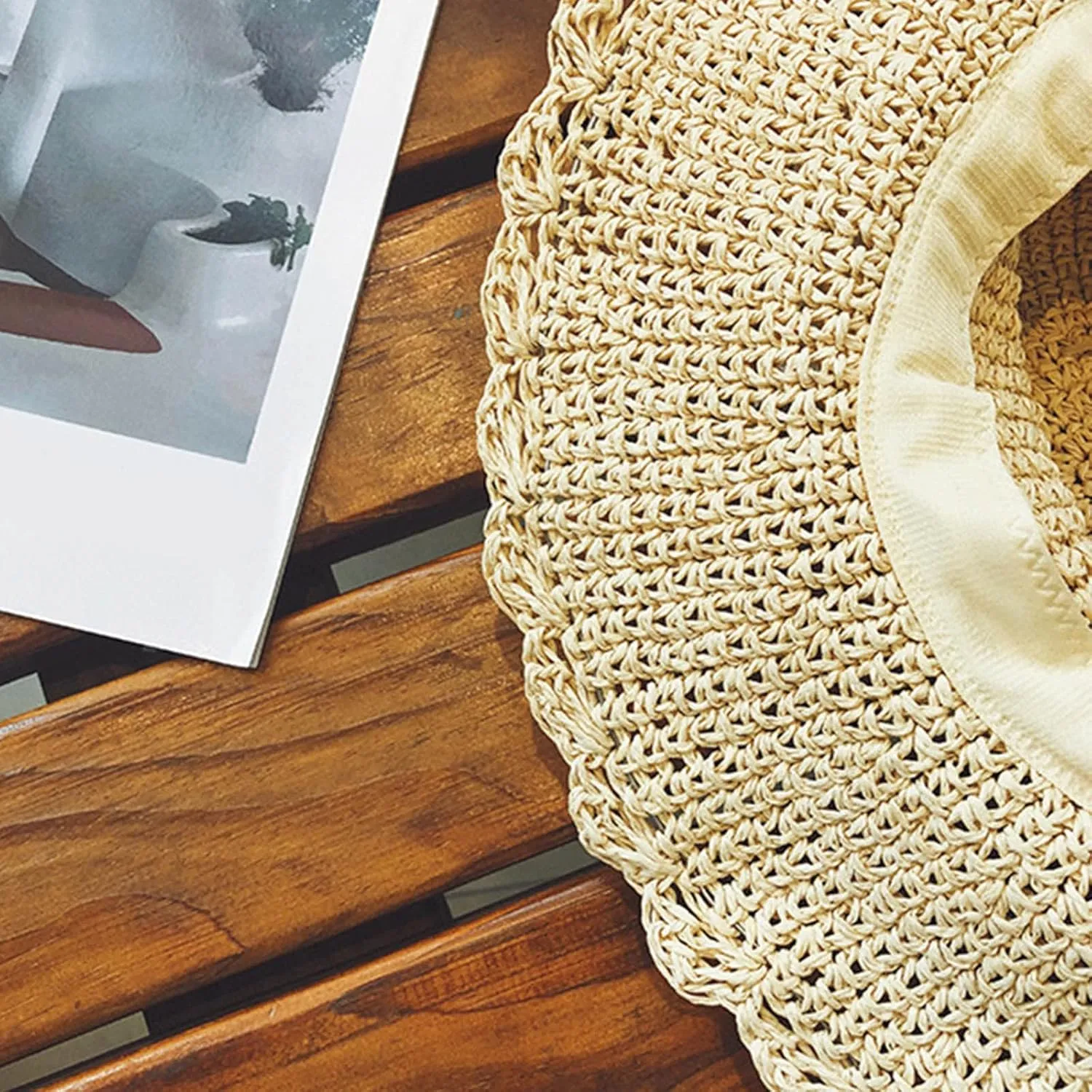 Womens Beach Sun Straw Hat Floppy Packable Short Brim Roll Up Panama Hat Straw Fedora Hats for Women