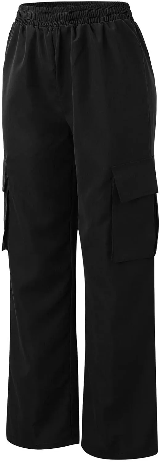 Women's Belt Less High Waisted Wide Leg Trousers Straight Leg Relaxed Trousers Casual Trousers Glitter