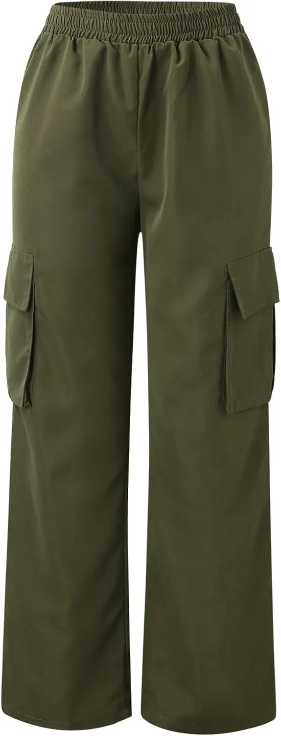 Women's Belt Less High Waisted Wide Leg Trousers Straight Leg Relaxed Trousers Casual Trousers Glitter
