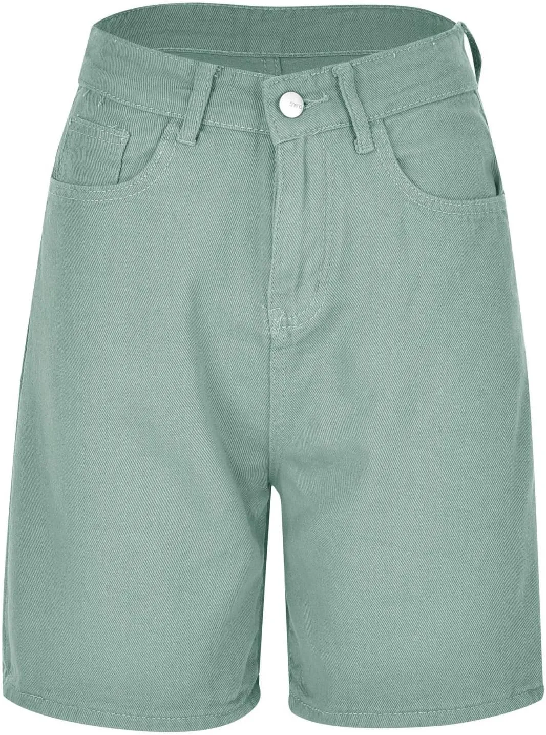 Womens Bermuda Shorts Baggy Casual Summer Shorts Knee Length Hiking Shorts Trendy Stretch Denim Shorts with Pockets