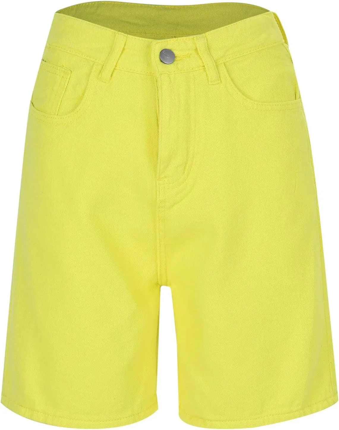 Womens Bermuda Shorts Baggy Casual Summer Shorts Knee Length Hiking Shorts Trendy Stretch Denim Shorts with Pockets