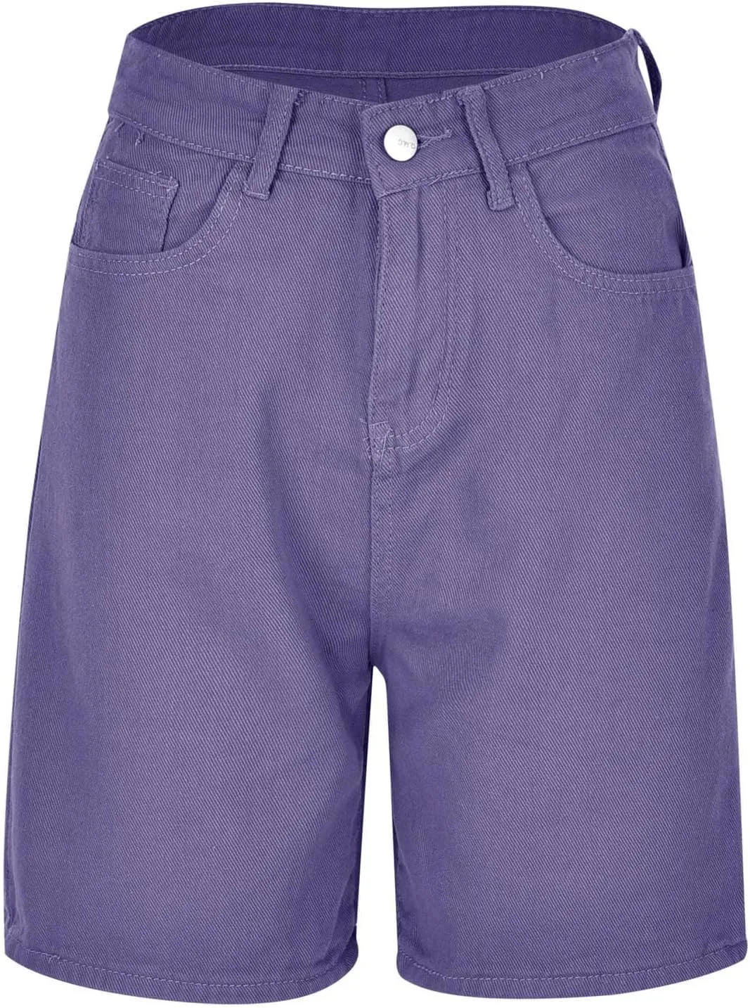 Womens Bermuda Shorts Baggy Casual Summer Shorts Knee Length Hiking Shorts Trendy Stretch Denim Shorts with Pockets