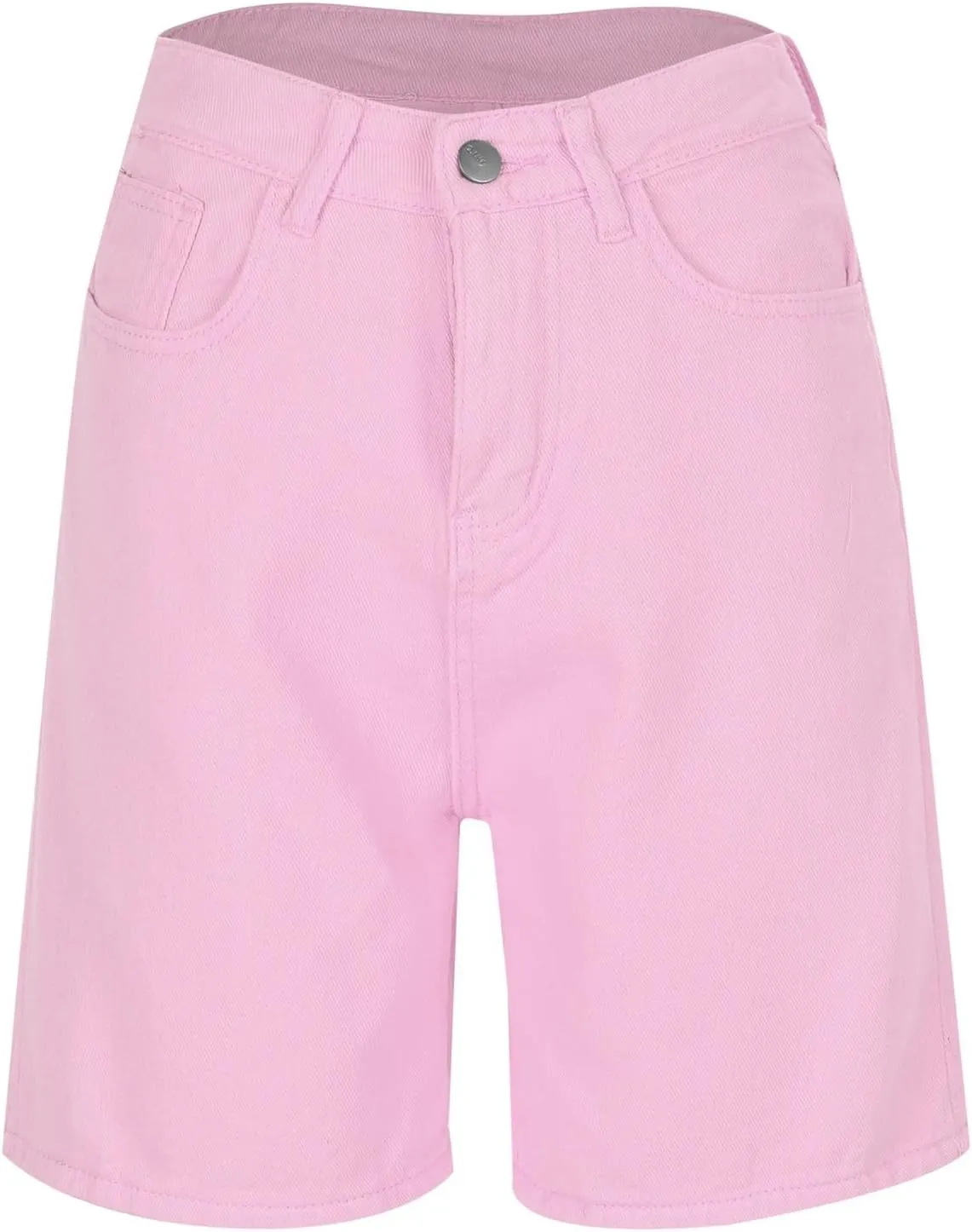 Womens Bermuda Shorts Baggy Casual Summer Shorts Knee Length Hiking Shorts Trendy Stretch Denim Shorts with Pockets