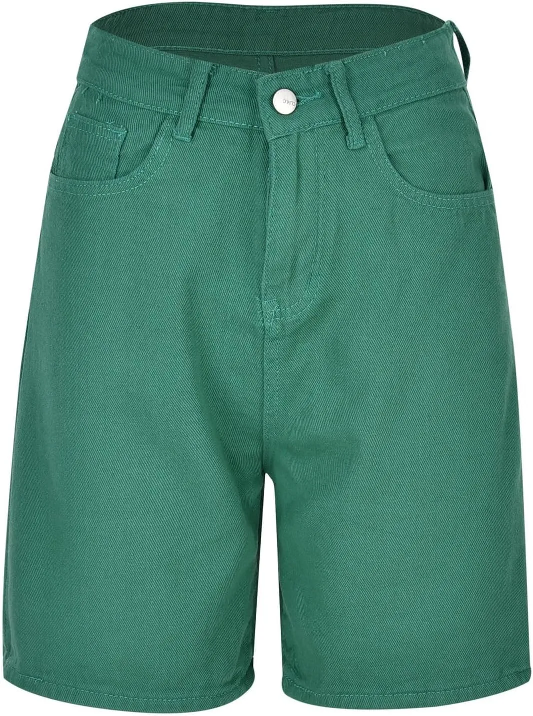 Womens Bermuda Shorts Baggy Casual Summer Shorts Knee Length Hiking Shorts Trendy Stretch Denim Shorts with Pockets