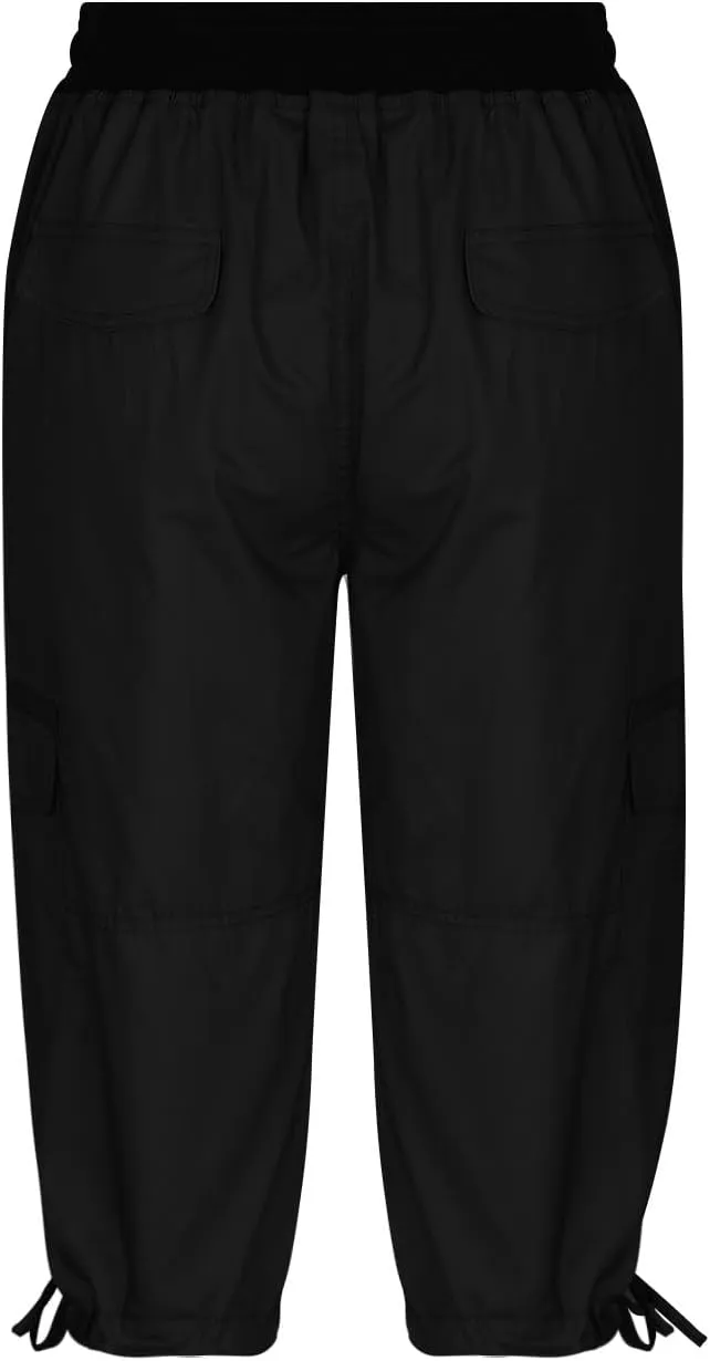 Womens Cargo Capris Hiking Pants Lightweight Quick Dry Outdoor Athletic Capri Summer Casual Bermuda Shorts w Pockets