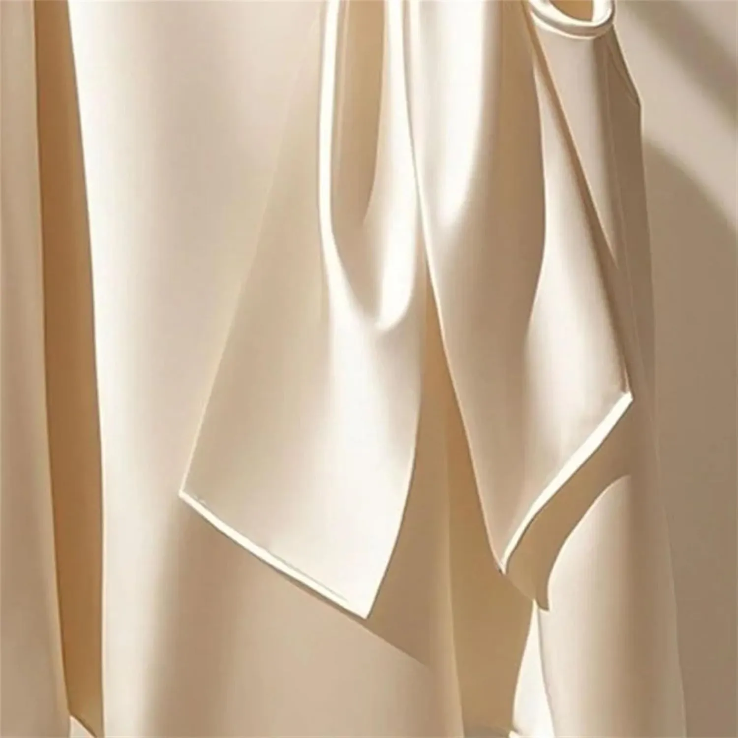 Women's Mock Neck Big Bow Satin Tank Top & Camisole - Summer Lightweight Sleeveless Blouse Loose Fit Casual Work Office Vest