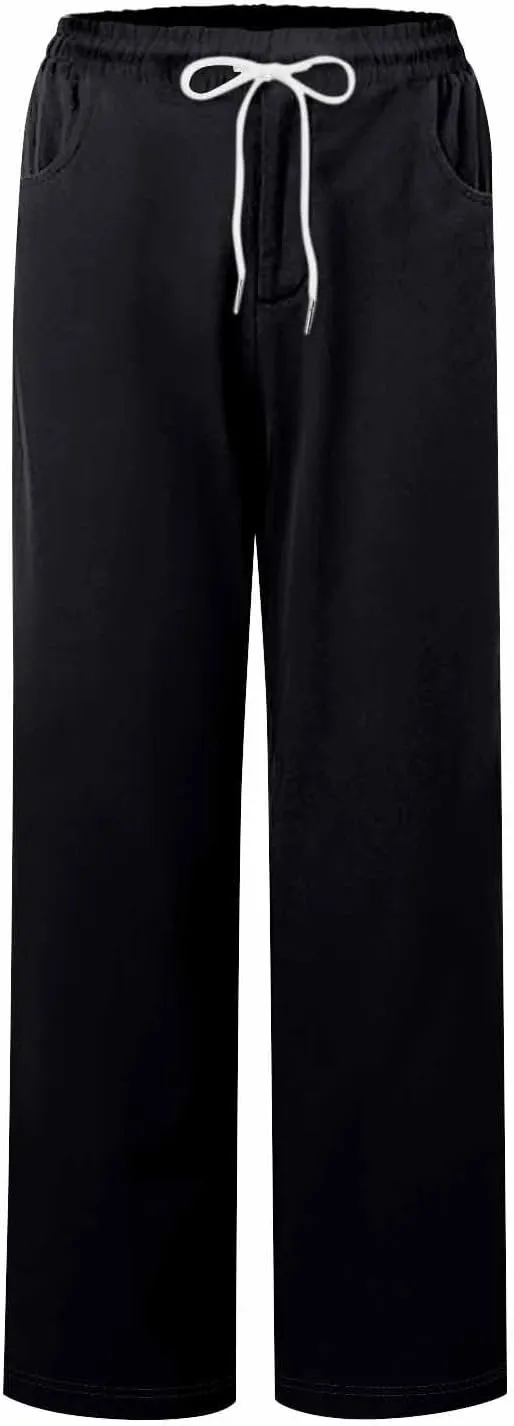 Womens Roll Up Capri Pants Cotton Linen High Waisted Drawstring Pants with Pocket 2025 Summer Lounge Elastic Trousers