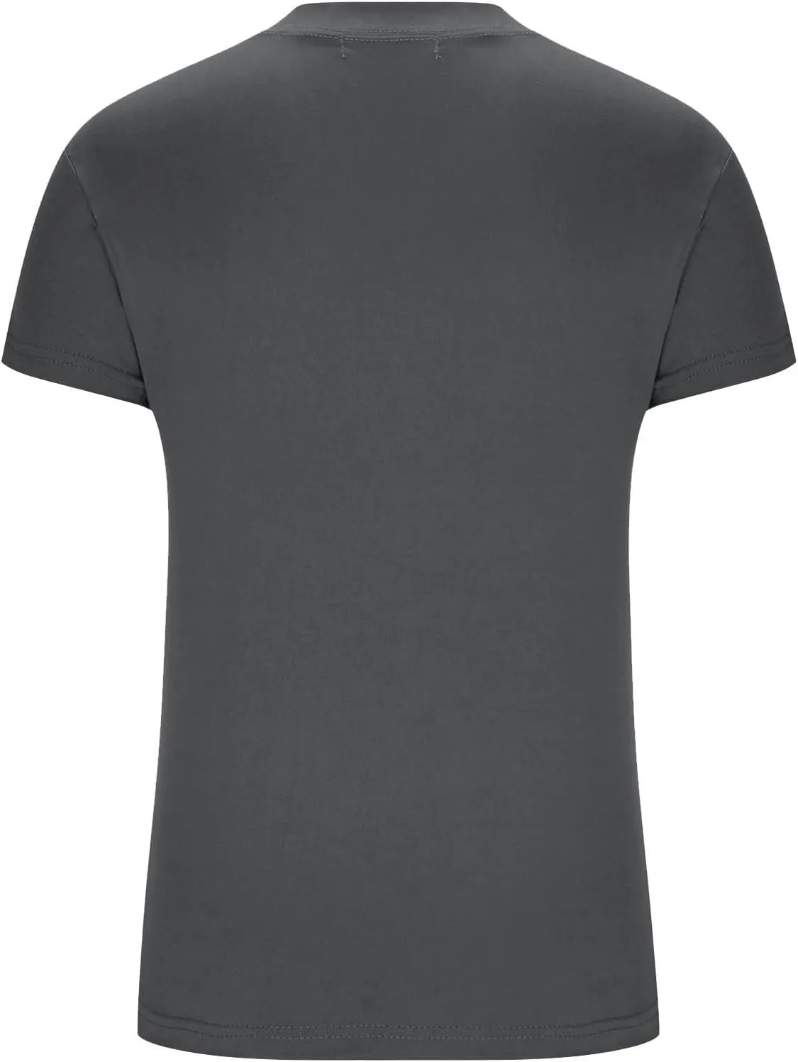 Womens Short Sleeve Shirts Crewneck Solid Color Slim Fitted T-Shirt Summer Basic Tee 2025 Tops