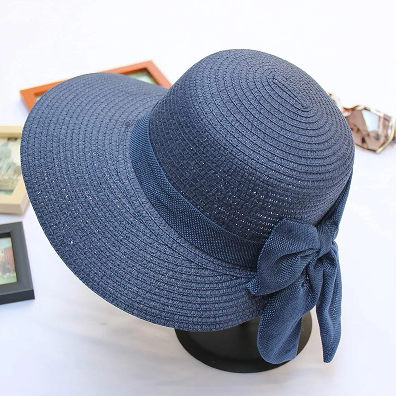 Womens Sun Hats UPF50  Wide Brim Summer Beach Hat for Women Foldable Travel Hat s Birthday Easter