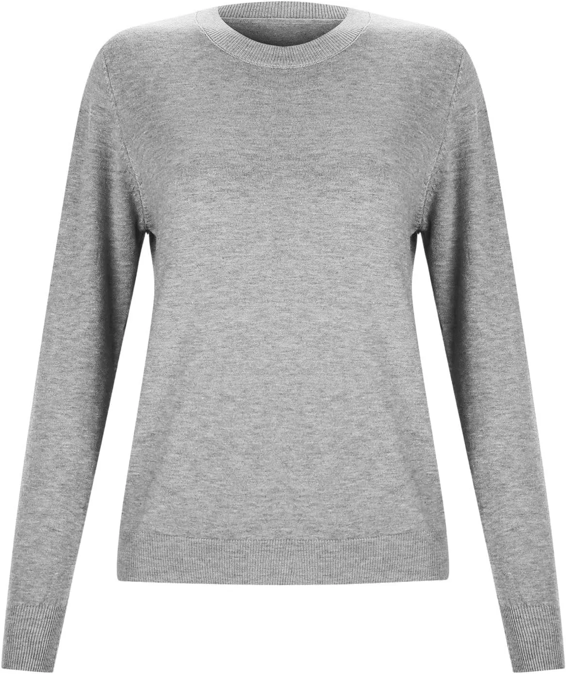 Womens Sweaters Cashmere Sweater Long Sleeve Soft Crew Neck Lightweight Knitted Pullover Comfy Knitted Jumpers