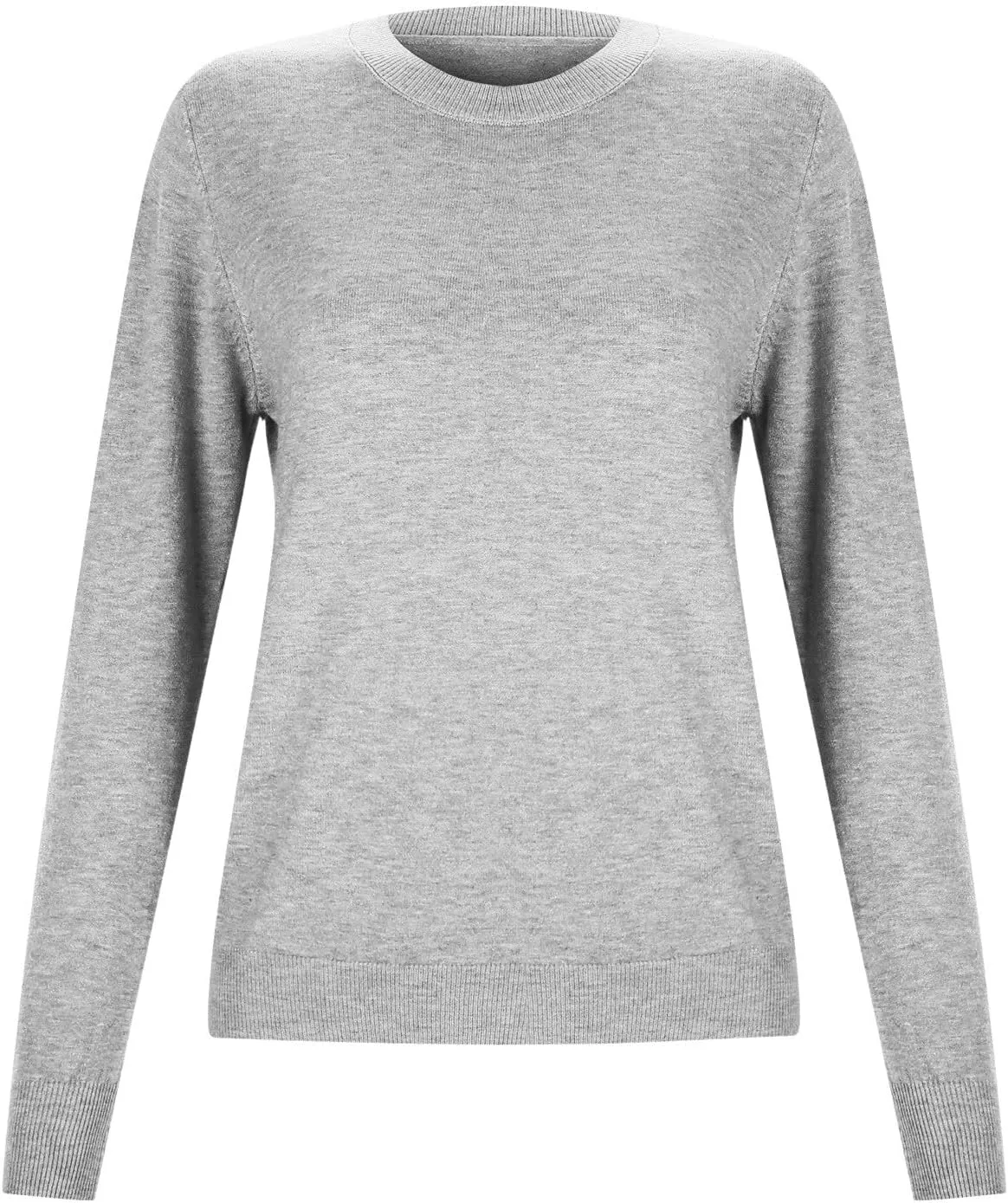 Womens Sweaters Cashmere Sweater Long Sleeve Soft Crew Neck Lightweight Knitted Pullover Comfy Knitted Jumpers