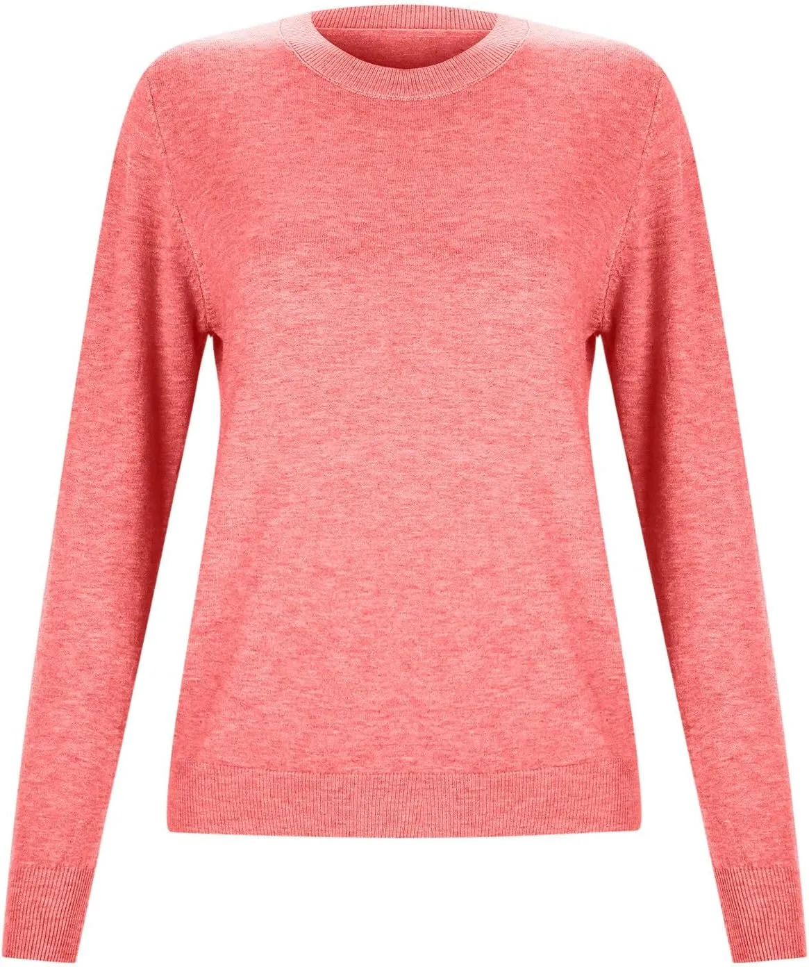 Womens Sweaters Cashmere Sweater Long Sleeve Soft Crew Neck Lightweight Knitted Pullover Comfy Knitted Jumpers