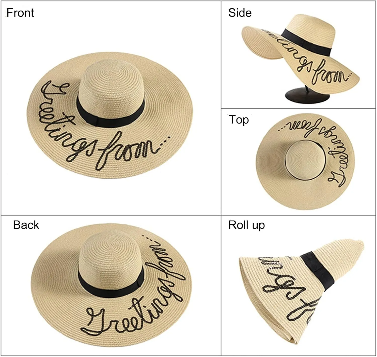 Womens Wide Brim Sun Hats Foldable Beach Bucket Hats Mesh Fishing Hat s Birthday Easter